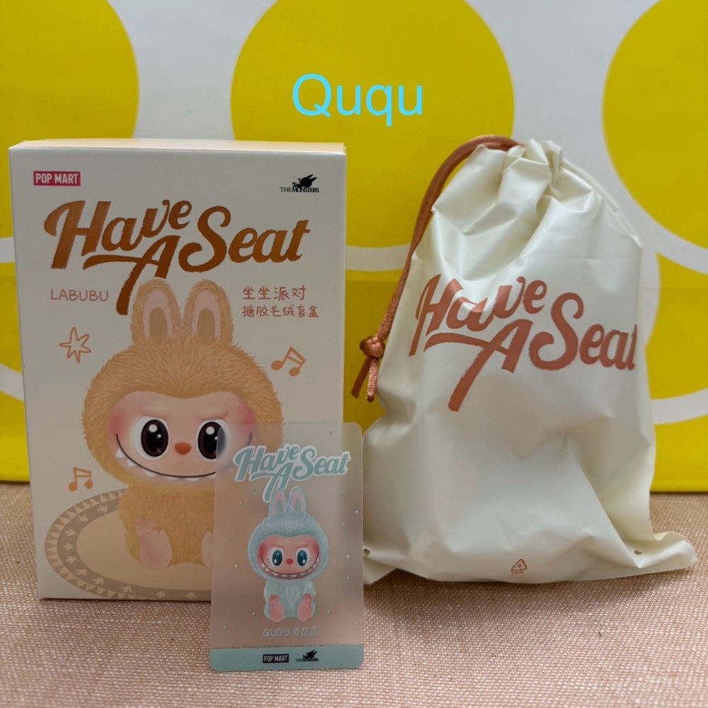 ❌SOLD❌ Pop Mart Labubu Ququ Have A Seat Doll - Blue
